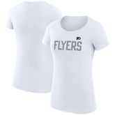 Philadelphia Flyers - G-III 4Her by Carl Banks Women's Super-Slim Fit Lightweight Dot Print Team T-Shirt White