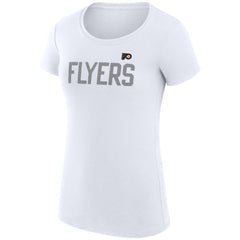 Philadelphia Flyers - G-III 4Her by Carl Banks Women's Super-Slim Fit Lightweight Dot Print Team T-Shirt White