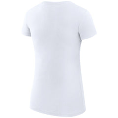 San Jose Sharks - G-III 4Her by Carl Banks Women's Super-Slim Fit Lightweight Dot Print Team T-Shirt White