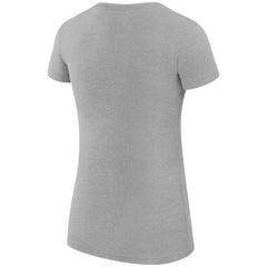Seattle Kraken G-III 4Her by Carl Banks Women's Super-Slim Fit Lightweight Dot Print Team T-Shirt Heather Gray
