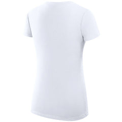 Anaheim Ducks - G-III 4Her by Carl Banks Women's Super-Slim Fit Lightweight Dot Print Team V-Neck T-Shirt White