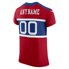 New York Giants Alternate Vapor F.U.S.E. Elite Custom Jersey Red - Nike