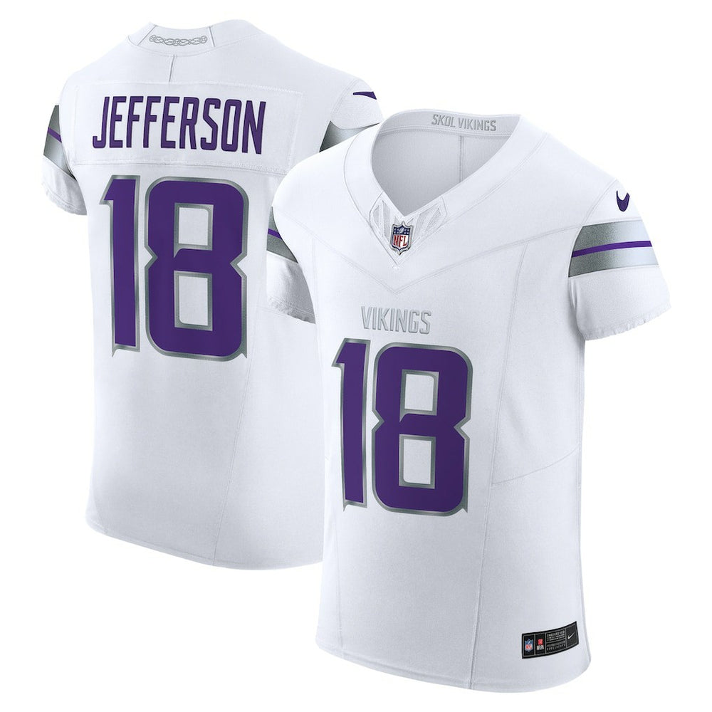 Justin Jefferson Minnesota Vikings Alternate Vapor F.U.S.E. Elite Player Jersey White - Nike