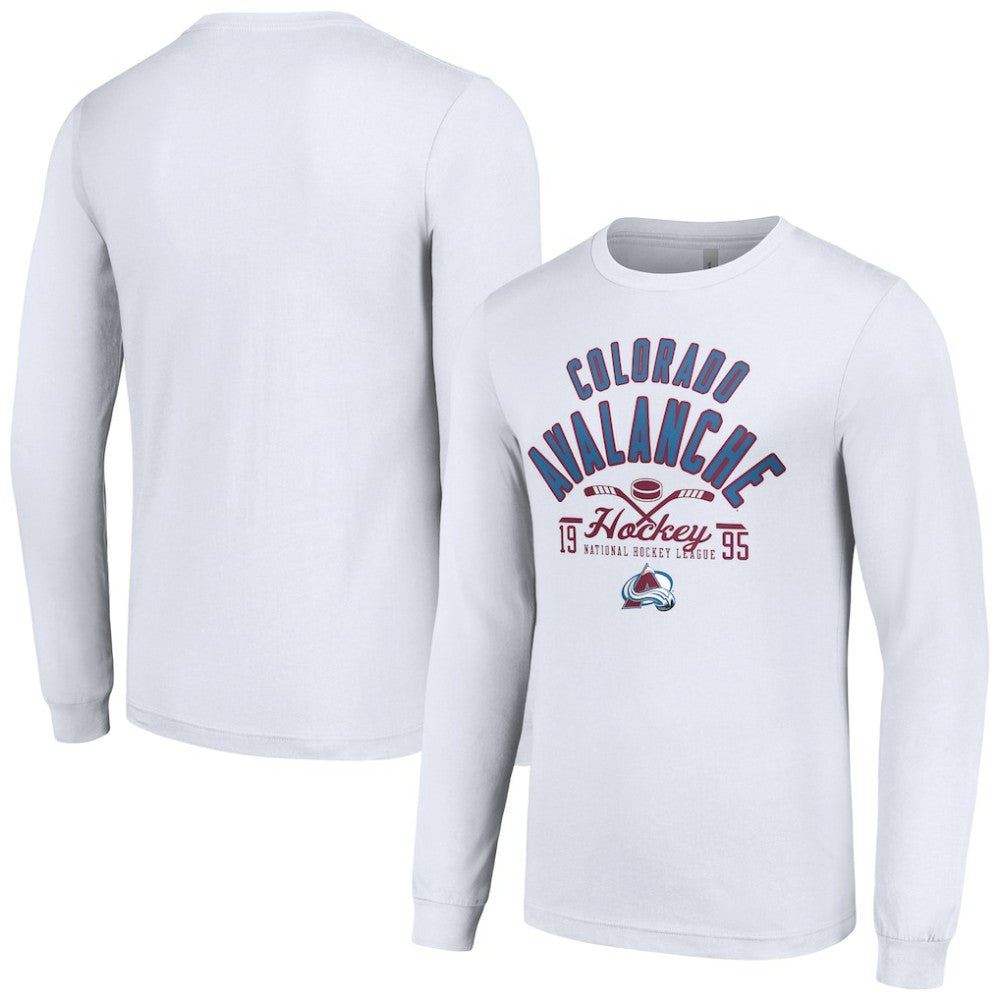 Colorado Avalanche - Starter Puck Long Sleeve T-Shirt White