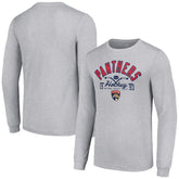 Florida Panthers - Starter Puck Long Sleeve T-Shirt Heather Gray
