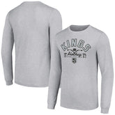 Los Angeles Kings - Starter Puck Long Sleeve T-Shirt Heather Gray