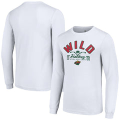 Minnesota Wild - Starter Puck Long Sleeve T-Shirt White