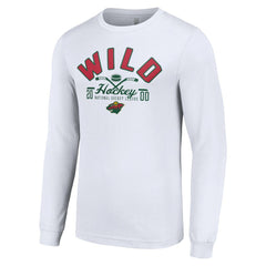 Minnesota Wild - Starter Puck Long Sleeve T-Shirt White