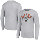 Philadelphia Flyers - Starter Puck Long Sleeve T-Shirt Heather Gray
