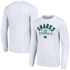 San Jose Sharks - Starter Puck Long Sleeve T-Shirt White
