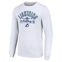 Tampa Bay Lightning - Starter Puck Long Sleeve T-Shirt White