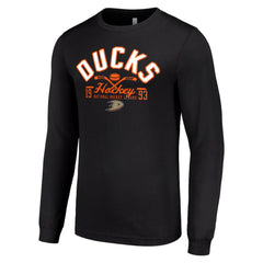 Anaheim Ducks - Starter Puck Long Sleeve T-Shirt Black