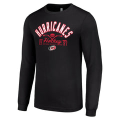 Carolina Hurricanes - Starter Puck Long Sleeve T-Shirt Black