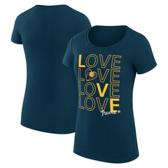 NBA - Indiana Pacers G-III 4Her by Carl Banks Women's Super-Slim Fit Lightweight Basketball Love T-Shirt - Navy