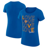 NBA - New York Knicks G-III 4Her by Carl Banks Women's Super-Slim Fit Lightweight Basketball Love T-Shirt - Royal