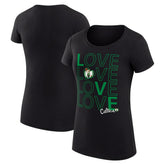 NBA - Boston Celtics G-III 4Her by Carl Banks Women's Super-Slim Fit Lightweight Basketball Love T-Shirt - Black