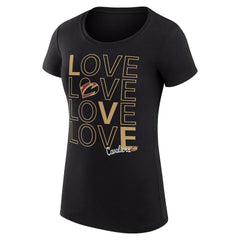 NBA - Cleveland Cavaliers G-III 4Her by Carl Banks Women's Super-Slim Fit Lightweight Basketball Love T-Shirt - Black