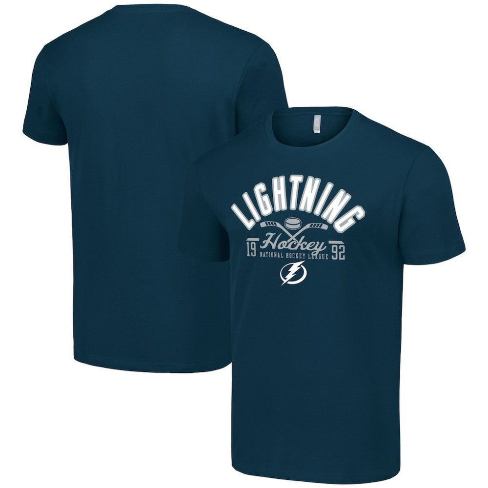 Tampa Bay Lightning - Starter Half Puck T-Shirt Navy