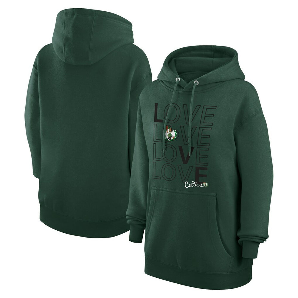 NBA - Boston Celtics G-III 4Her by Carl Banks Women's Basketball Love Fleece Pullover Hoodie - Green