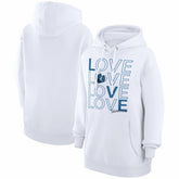 NBA - Minnesota Timberwolves G-III 4Her by Carl Banks Women's Basketball Love Fleece Pullover Hoodie - White