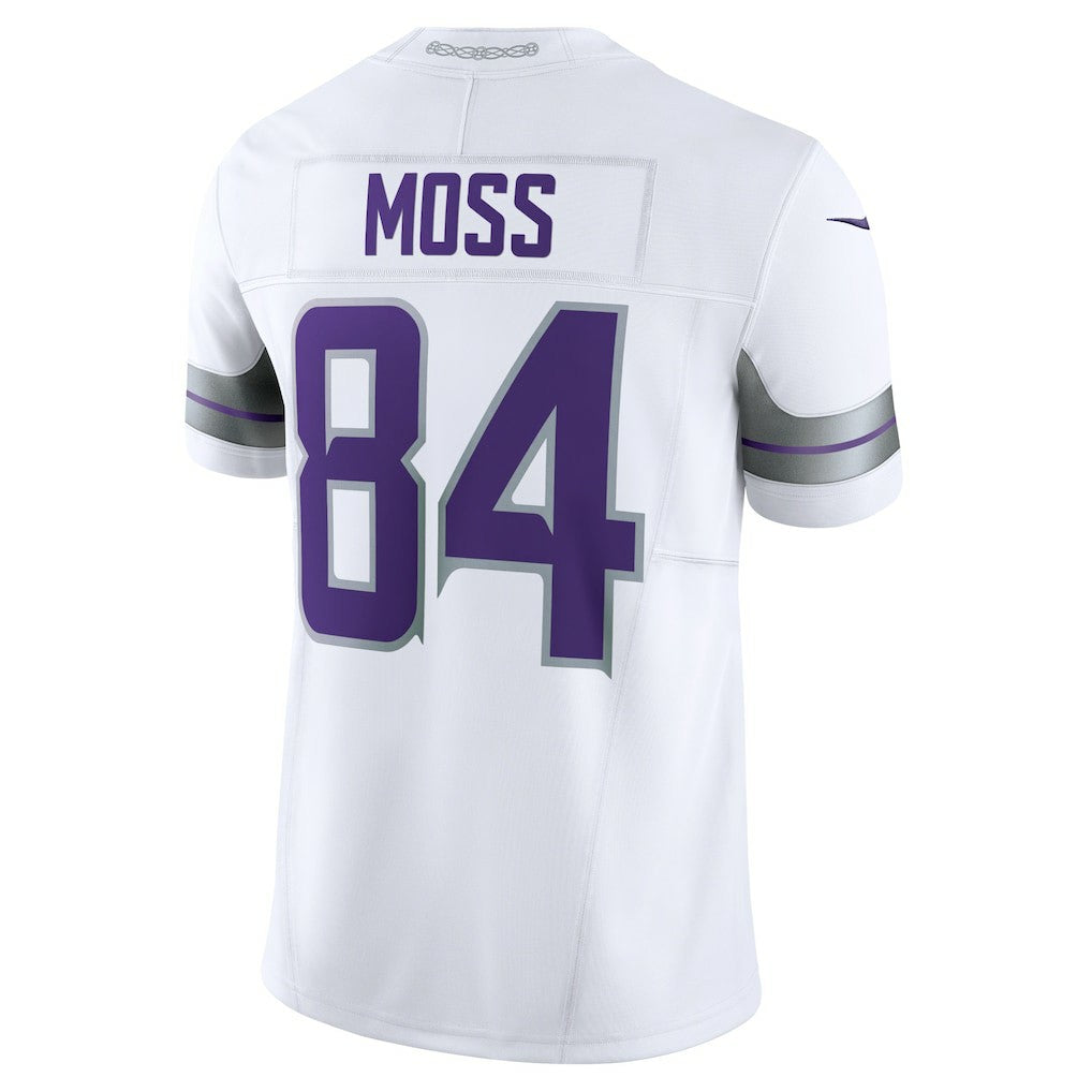 Randy Moss Minnesota Vikings Alternate Vapor F.U.S.E. Retired Player Limited Jersey - White | NFL Jerseys