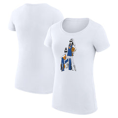 NBA - New York Knicks G-III 4Her by Carl Banks Women's Super-Slim Fit Lightweight Basketball Girls T-Shirt - White