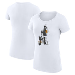 NBA - San Antonio Spurs G-III 4Her by Carl Banks Women's Super-Slim Fit Lightweight Basketball Girls T-Shirt - White