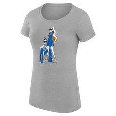 NBA - Dallas Mavericks G-III 4Her by Carl Banks Women's Super-Slim Fit Lightweight Basketball Girls T-Shirt - Heather Gray