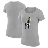 NBA - Indiana Pacers G-III 4Her by Carl Banks Women's Super-Slim Fit Lightweight Basketball Girls T-Shirt - Heather Gray