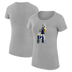 NBA - Indiana Pacers G-III 4Her by Carl Banks Women's Super-Slim Fit Lightweight Basketball Girls T-Shirt - Heather Gray