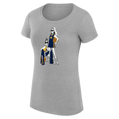 NBA - Indiana Pacers G-III 4Her by Carl Banks Women's Super-Slim Fit Lightweight Basketball Girls T-Shirt - Heather Gray