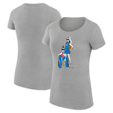 NBA - Oklahoma City Thunder G-III 4Her by Carl Banks Women's Super-Slim Fit Lightweight Basketball Girls T-Shirt - Heather Gray