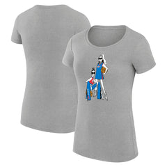 NBA - Oklahoma City Thunder G-III 4Her by Carl Banks Women's Super-Slim Fit Lightweight Basketball Girls T-Shirt - Heather Gray