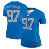 Aidan Hutchinson Detroit Lions Women's Alternate Legend Player Performance Top Blue - Nike