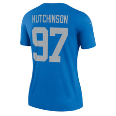 Aidan Hutchinson Detroit Lions Women's Alternate Legend Player Performance Top Blue - Nike