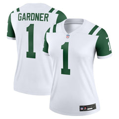 Ahmad Sauce Gardner New York Jets Women's Alternate Legend Player Performance Top Classic Alternate White - Nike