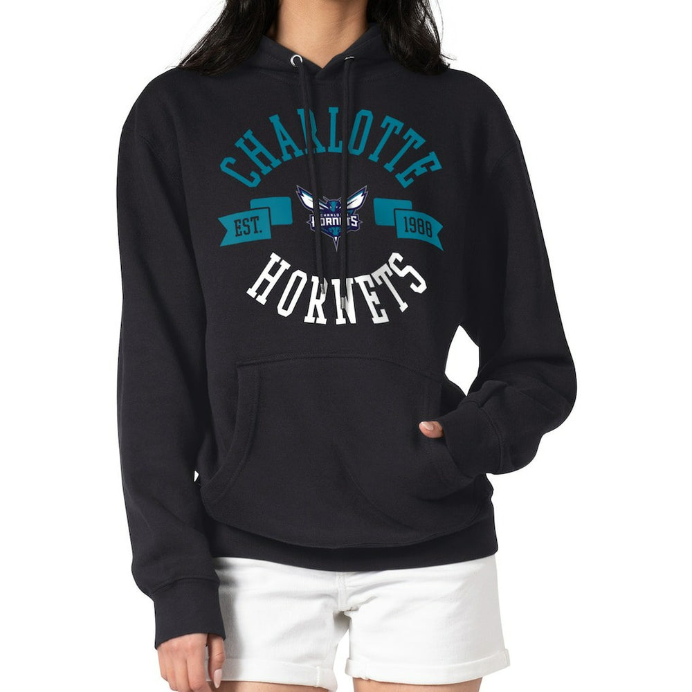 NBA - Charlotte Hornets G-III 4Her by Carl Banks Women's City Pullover Hoodie - Black