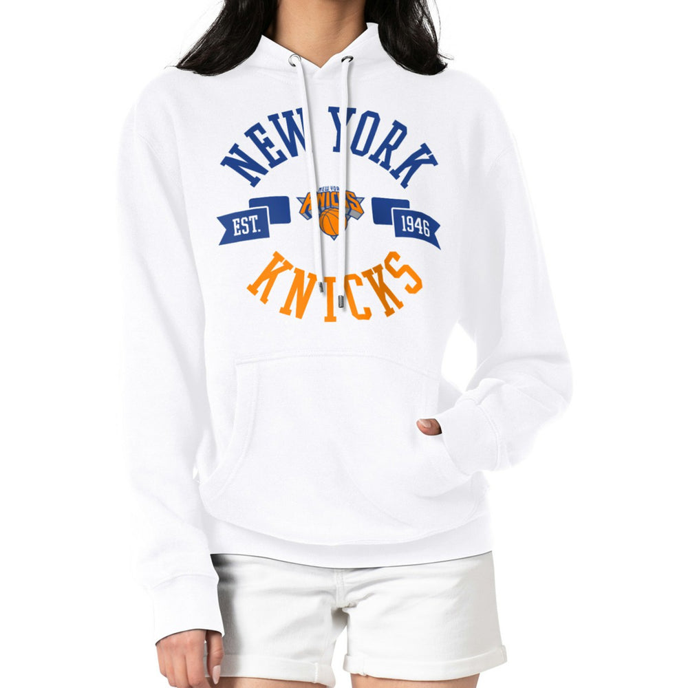 NBA - New York Knicks G-III 4Her by Carl Banks Women's City Pullover Hoodie - White