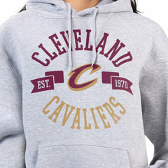 NBA - Cleveland Cavaliers G-III 4Her by Carl Banks Women's City Pullover Hoodie - Heather Gray