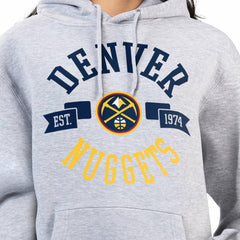 NBA - Denver Nuggets G-III 4Her by Carl Banks Women's City Pullover Hoodie - Heather Gray