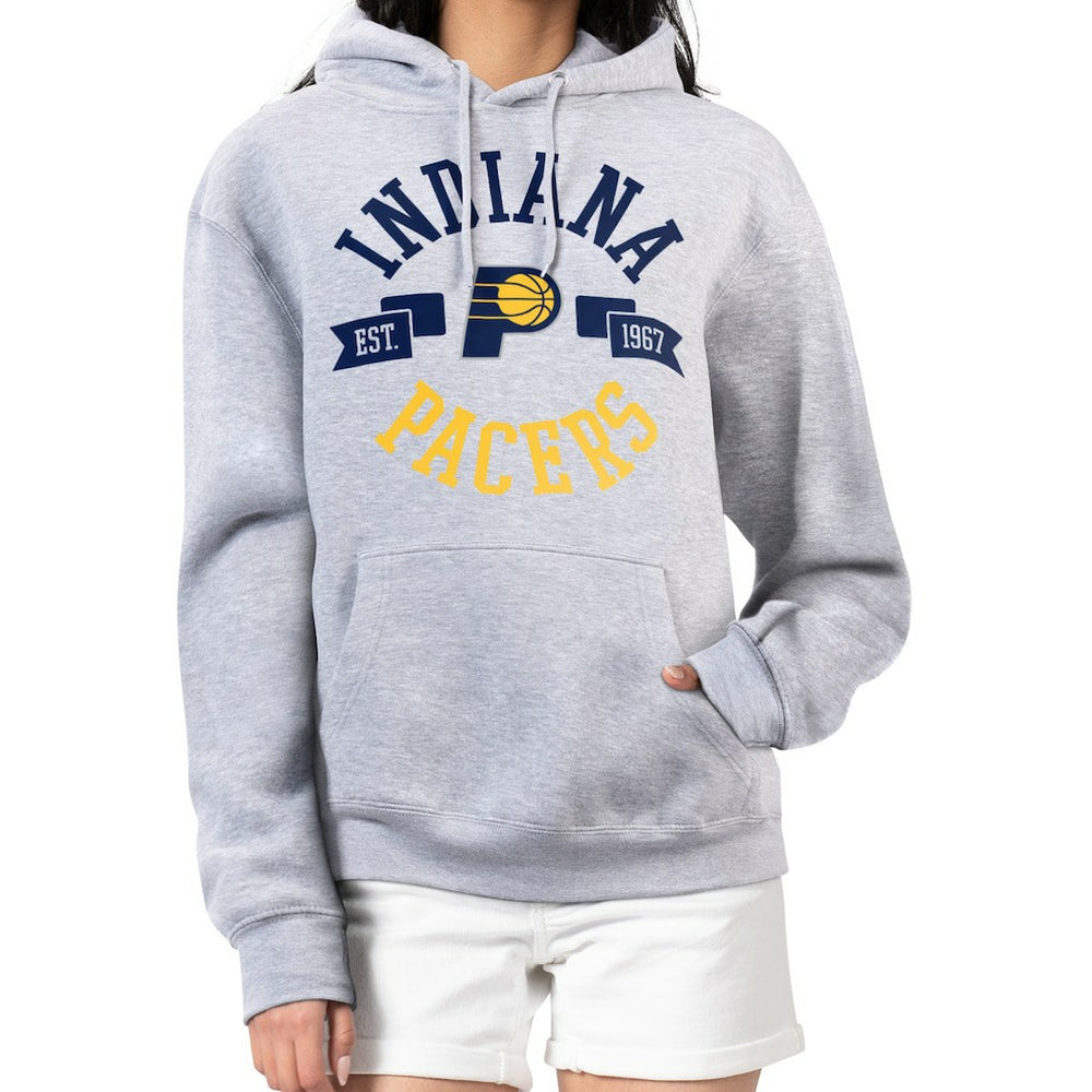 NBA - Indiana Pacers G-III 4Her by Carl Banks Women's City Pullover Hoodie - Heather Gray