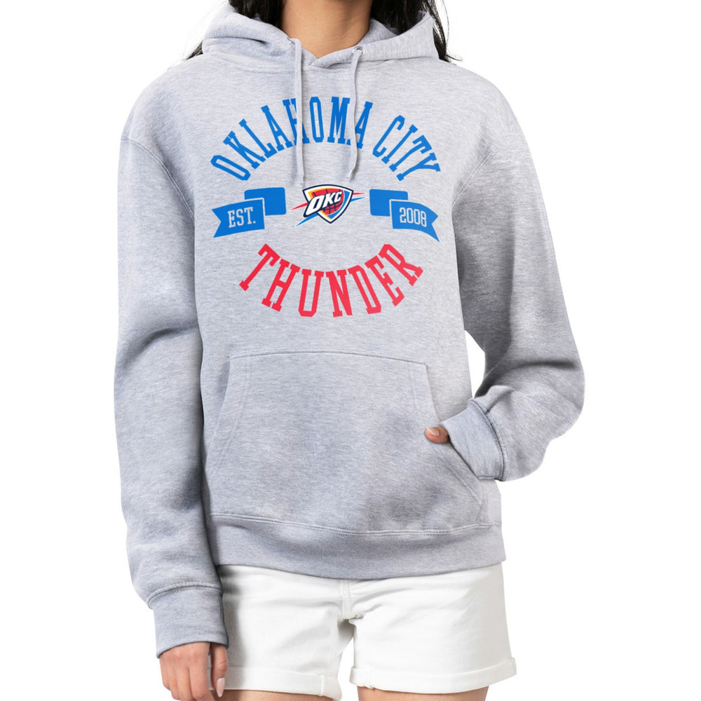 NBA - Oklahoma City Thunder G-III 4Her by Carl Banks Women's City Pullover Hoodie - Heather Gray