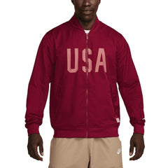 Nike USMNT Woven Bomber Full-Zip Jacket - Red
