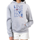 New York Islanders - G-III 4Her by Carl Banks Women's Hockey Love Fleece Pullover Hoodie Gray