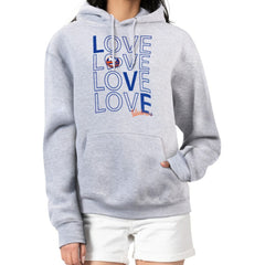 New York Islanders - G-III 4Her by Carl Banks Women's Hockey Love Fleece Pullover Hoodie Gray