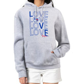 New York Rangers G-III 4Her by Carl Banks Women's Hockey Love Fleece Pullover Hoodie Gray