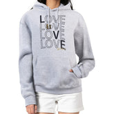 Vegas Golden Knights G-III 4Her by Carl Banks Women's Hockey Love Fleece Pullover Hoodie Gray