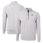 Chicago Bears Cutter & Buck Adapt Eco Knit Quarter-Zip Pullover Top Heather Gray - NFL
