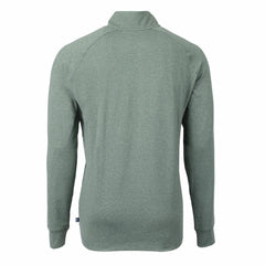Green Bay Packers Cutter & Buck Adapt Eco Knit Quarter-Zip Pullover Top Heather Green - NFL