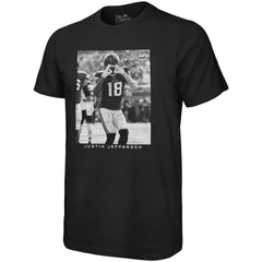 Justin Jefferson Minnesota Vikings Majestic Threads Oversized Player Image T-Shirt Black - NFL